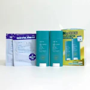 식물나라 페이스 앤 바디 보송 선스틱 30g 2개+데오티슈 기획
