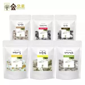 숲으로허브 허브차 삼각티백 100티백 캐모마일 페퍼민트 히비스커스 레몬밤 로즈마리 루이보스 메리골드