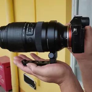 소니 E-마운트 렌즈용 탐론 A067S 50-400mm F4.5-6.3용 아카 퀵 릴리스 플레이트 삼각대 칼라가 있는 렌즈