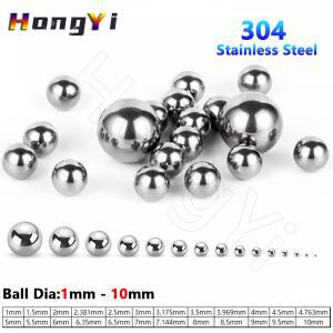 304 스테인레스 스틸 솔리드  라운드 볼 1mm 2mm 3mm 4mm 5mm 6mm 7mm 8mm 9mm 정밀 베어링 롤러 비즈
