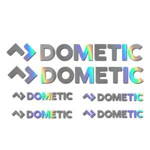 Dometic RV 캠핑카 데칼 컷 비닐 스티커 6개 세트(배경 없음)