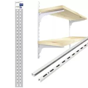 고품질 철재 선반기둥 벽선반 2단 60cm W 거실선반 원목벽선반 (W6ECAD8)