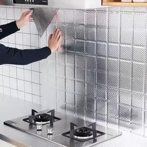 학교 주방시트지 주방 방수 방유 다용도 알미늄 시트지 60x500cm 하니A1