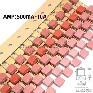 20Pcs 392 정사각형 퓨즈 0.5A 1A 2A 2.5A 3.15A 4A 5A 6.3A 8A 10A 250V 플라스틱 T2A LCD TV 전원 보드