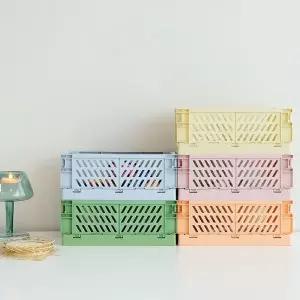 [하프클럽/]파스텔 접이식 소형 폴딩박스 정리함 소품함 5color