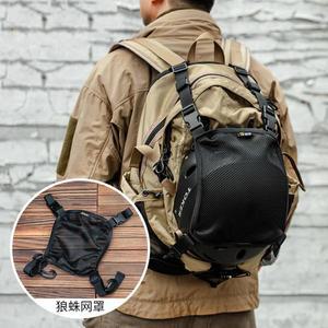 다기능 전술 배낭 헬멧 그물 야외 캠핑 다목적 의류 장비 운반 스토리지 액세서리
