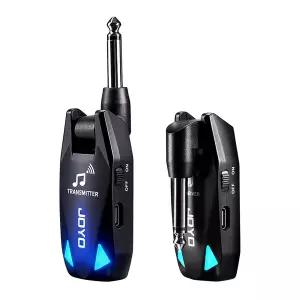JOYO JW-08 무선 오디오 송수신기 UHF 방지 밴드 2MS 낮은 지연율 6채널 무선 기타 시스템