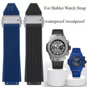 통기성 피부 친화적 실리콘 시계 밴드 Hublot Yubo Big Bang 클래식 퓨전 시리즈 방수 땀 방지 스트랩