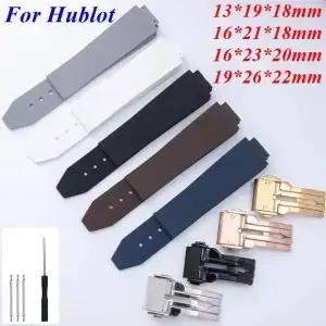 13x20 16x21 16x23 19x26mm Hublot 빅뱅 클래식 퓨전 시계 스트랩 고무 밴드 남성 여성 팔찌 교체 액세서리