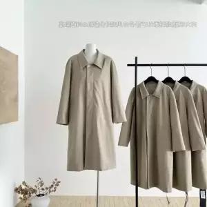 여친 롱 가을 염색 고급 코트 오버핏 원단 트렌치 MF3