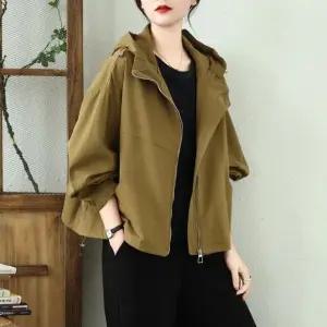 손오반 여사친 가을 캐주얼 오피스룩 데일리룩 점퍼 집업 야구 항공 후드 코트 야상 재킷 더블 트렌치 KUK3