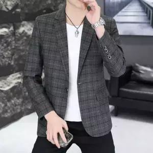 남자 캐주얼 오피스룩 데일리 주력 자켓 코트 정장 춘추 체크 원픽3
