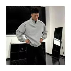 룽나루 남성 맨투맨 캐주얼 차이나 커플 가을 트레이닝 상의 HO3