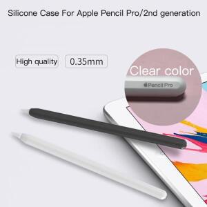 Apple Pencil Pro 케이스 2024 2세대 실리콘 소재 흡입 미끄럼 방지 액세서리용 투명 공기