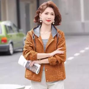블랙팬서 여사친 가을 봄 어려 점퍼 보이는 코트 후드 OPH3