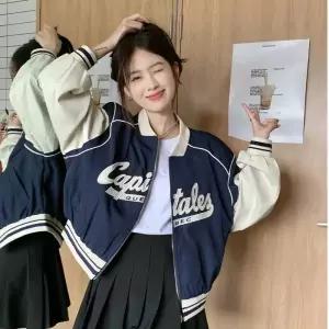 블랙팬서 캐주얼 여성용 상의 코트 야구 봄가을 쇼트 점퍼 OPH3