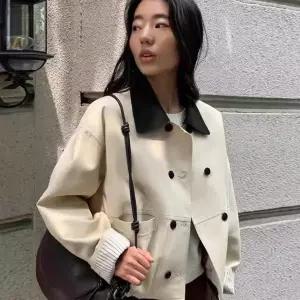 블랙팬서 여친 가을 캐주얼 코트 긴팔 재킷 트렌치 OPH3