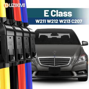 메르세데스 벤츠 E 클래스 W211 C207 2002-2023 2019 2020 2개 프론트 윈드실드 와이퍼 블레이드 레드 블루