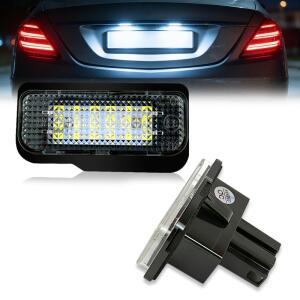 메르세데스 벤츠 E-클래스 W211 S203 SLK-클래스 R171용 2개 LED 번호판등 (캔버스 지원)