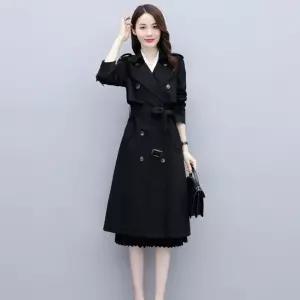 포뇨 롱 봄가을 오버핏 슬릿 트렌치코트 여성코트 OPH3