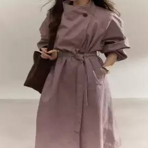 포뇨 여사친 트렌치코트 지식인풍 가을미니멀 코트 OPH3