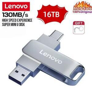 레노버 16TB 8TB USB 3.2 플래시 드라이브 U 디스크 고속 메탈 방수 타입-C 메모리아 스틱 4TB 2TB