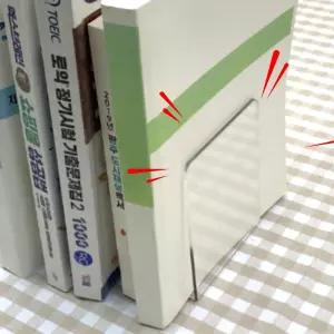 투명 아크릴 북엔드 책상 책정리함 책지지대 책장