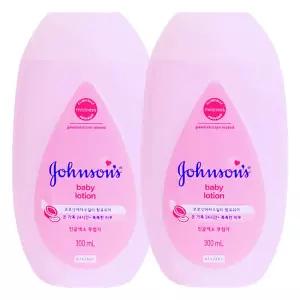 존슨즈 베이비 로션 핑크 300ml X 2개순한크림 보습 아기 목욕용품 유아 바디 순한