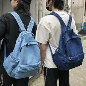 [룽스_66]진청 기본 백팩 청가방 학생 데일리 캐주얼