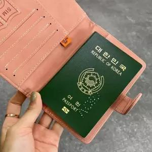[룽스_66]여권 지갑 케이스 기본 여권파우치 핑크