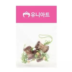 전통 GV41SR46 장구 매듭 연두색 3개입 X5개 만들기 공예 재료
