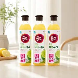 청정원 홍초 레몬 라임 900ml x 3 (저당) 코스트코 마켓송지2606
