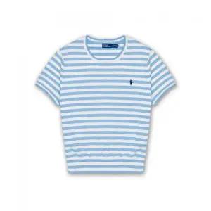 [폴로 랄프 로렌]POLO RALPH LAUREN 5%W스트라이프 숏 슬리브 스웨터-블루 WMPOSWENC021238-400 994769