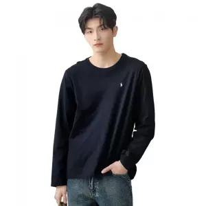 [폴로 랄프 로렌]POLO RALPH LAUREN 5%리퀴드 코튼 롱슬리브 크루넥 슬립 티셔츠 - 네이비 MAPOSLP0N320...