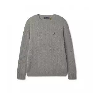 [폴로 랄프 로렌]POLO RALPH LAUREN 케이블 니트 울 캐시미어 스웨터 - 그레이 MNPOSWE16821277-020 994763