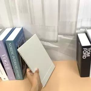 접이식 사각 스탠드 탁상거울 화이트 중