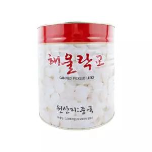 삼도식품 해울 락교 2S 3Kg 대용량 업소용 장아찌절임반찬 생강 초밥 일식초