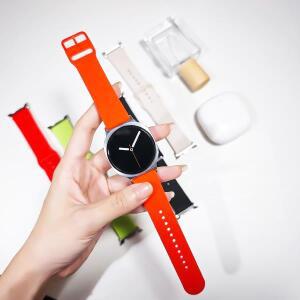 삼성 워치 8 스트랩 40 44mm 실리콘, 갤럭시 워치 8 클래식 46mm 워치밴드 교체용, 갤럭시 워치 8 코레아용