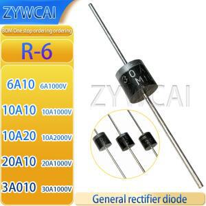 6A10 10A10 1000V 10PCS R-6 역방향/환류 회로 기판 정류기 다이오드