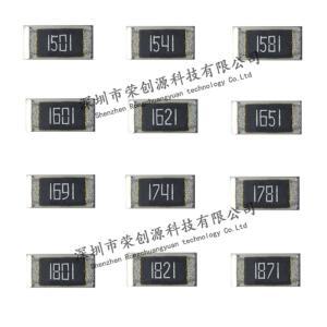 100개/몫 1206 smd 칩 저항 1% 1501 3.2x1.6mm 1/4W