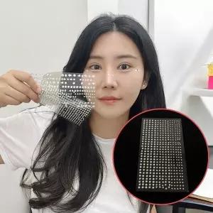 [하프클럽/]페이스 큐빅 스티커 원형