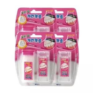날개 단 치간칫솔 이쑤시개 80p x4개 잇몸 치석제거