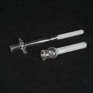 2ML 붕규산 실험실 유리 티슈 그라인더 균질기 부어 스파우트 크로스 핸들