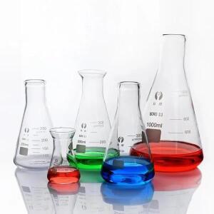 1pcs 유리 원추형 삼각 플라스크 50/100/150/200/250/300/500/1000/2000/3000/5000ML G3.3 실험실 용품 붕