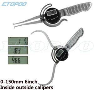 내부 외부 캘리퍼 디지털 게이지 카드, 전자 테이블 플레이트, 직경 0-150mm, 6 인치