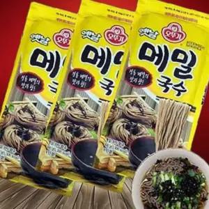 오뚜기) 옛날 메밀국수(건면)-400gx3팩(12인분)