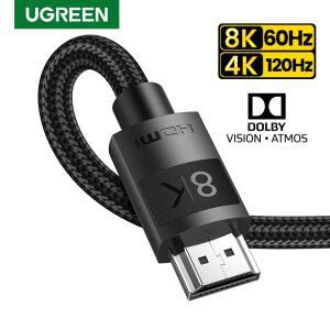 UGREEN HDMI 2.1 분배기 케이블 8K/60Hz 지원 Dolby Vision & Atmos eARC for RTX 3080 Xbox 시리즈 8K