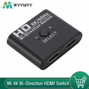 8K 60Hz 양방향 HDMI 호환 스위처 분배기 1x2/2x1 PC 노트북 Xbox PS3/4- 프로젝터
