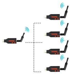 무선 와이파이 HDMI 기 오디오 리시버 TV 스틱 디스플레이 어댑터 컴퓨터 노트북 PC 프로젝터용 100M