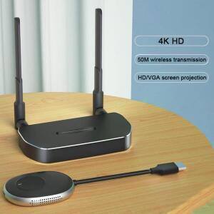 리시버 다중 대 1 스위치 무선 HDMI 호환 익스텐더  화면 공유 PC TV 프로젝터 50M 송기